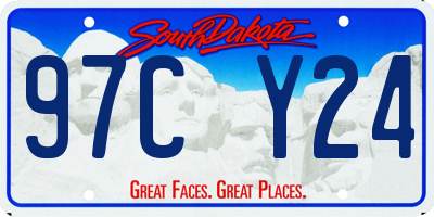 SD license plate 97CY24