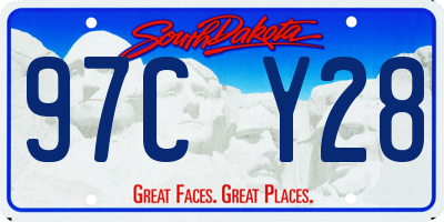 SD license plate 97CY28