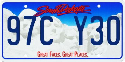 SD license plate 97CY30