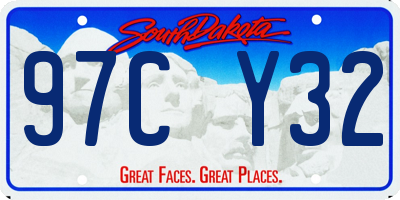 SD license plate 97CY32