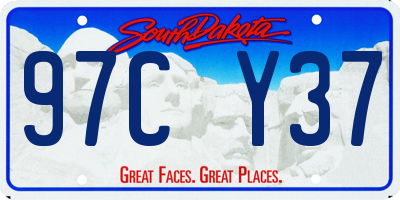 SD license plate 97CY37