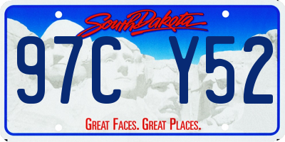 SD license plate 97CY52