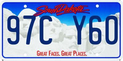 SD license plate 97CY60