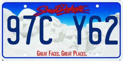 SD license plate 97CY62