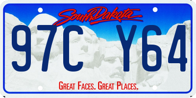 SD license plate 97CY64