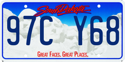 SD license plate 97CY68