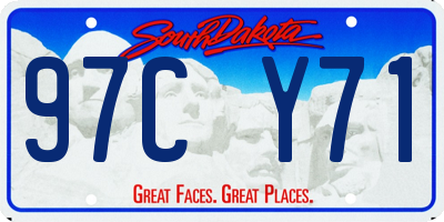 SD license plate 97CY71
