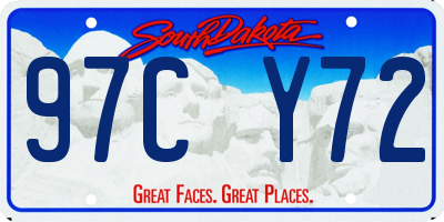 SD license plate 97CY72