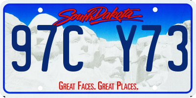 SD license plate 97CY73