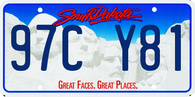 SD license plate 97CY81