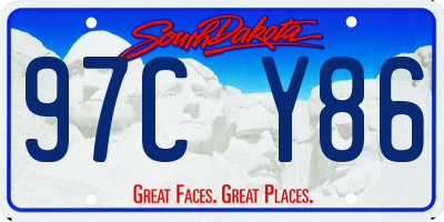 SD license plate 97CY86