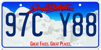 SD license plate 97CY88