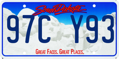 SD license plate 97CY93