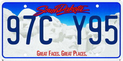 SD license plate 97CY95