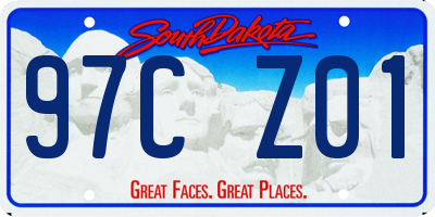 SD license plate 97CZ01