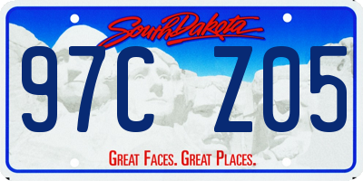 SD license plate 97CZ05