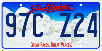 SD license plate 97CZ24