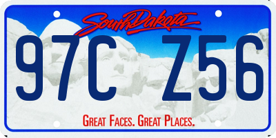 SD license plate 97CZ56