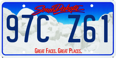 SD license plate 97CZ61