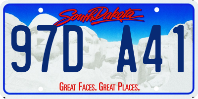 SD license plate 97DA41