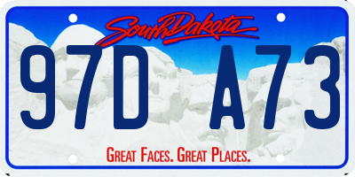 SD license plate 97DA73