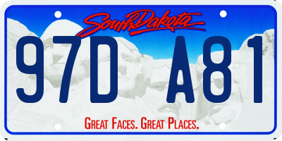 SD license plate 97DA81