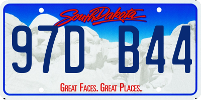 SD license plate 97DB44