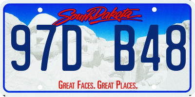 SD license plate 97DB48