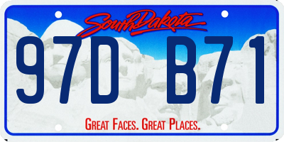 SD license plate 97DB71