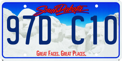 SD license plate 97DC10