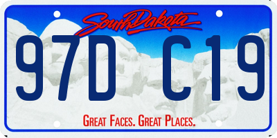 SD license plate 97DC19