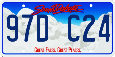 SD license plate 97DC24
