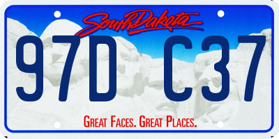 SD license plate 97DC37