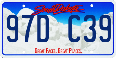 SD license plate 97DC39
