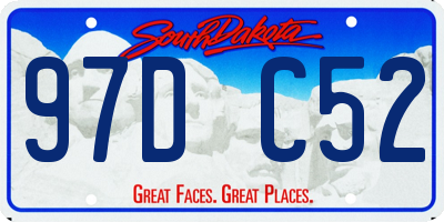 SD license plate 97DC52