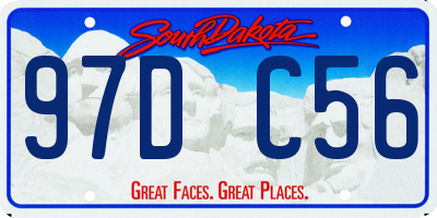 SD license plate 97DC56