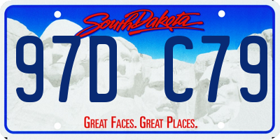 SD license plate 97DC79
