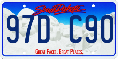 SD license plate 97DC90