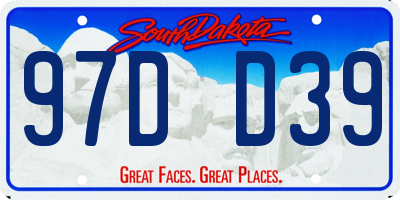 SD license plate 97DD39