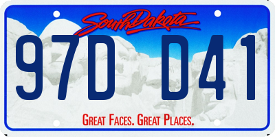 SD license plate 97DD41