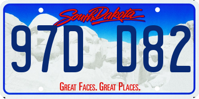 SD license plate 97DD82