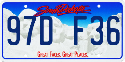 SD license plate 97DF36