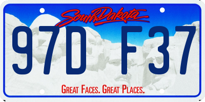 SD license plate 97DF37