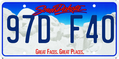 SD license plate 97DF40
