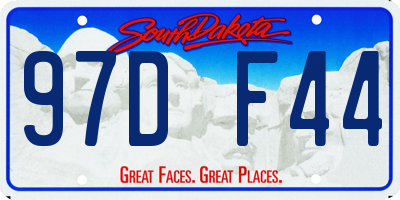 SD license plate 97DF44