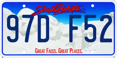SD license plate 97DF52