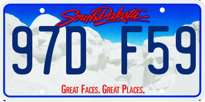 SD license plate 97DF59