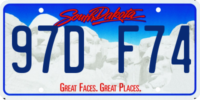 SD license plate 97DF74