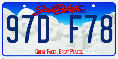 SD license plate 97DF78