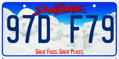 SD license plate 97DF79